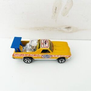 Mattel Hot Wheels Yellow & Blue ‘68 Elcamino Chevy Car